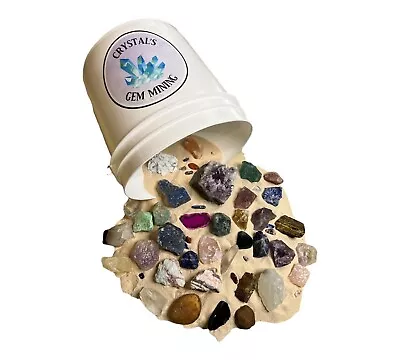 1 Gallon Gem Mining Bucket Full Of High Quality Gems And Crystals • $50