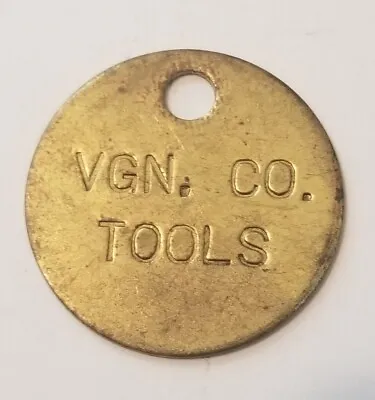 VGN Virginian Railroad Brass Tool Tag Check  • $34.49