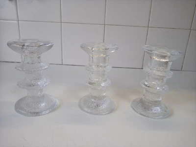 $40 • Buy Mid Century Littala Finland Candle Sticks.