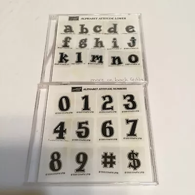 Vintage Stampin! Up Alphabet Attitude Lower Alphabet Attitude Numbers ‘97 ‘98 • $15