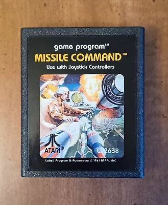 Missile Command Atari 2600 Game Cartridge **nice** Untested • $5.99