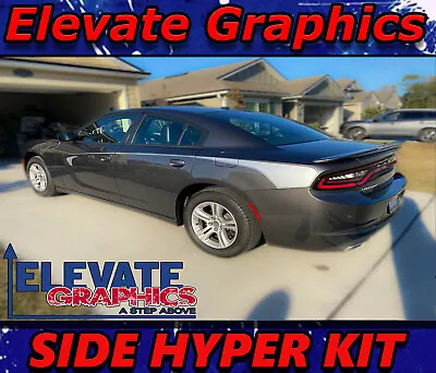 $49.99 • Buy 2015-2022 Fits Dodge Charger Side Hyper Stripes Vinyl Graphics 3m Decals Sticker