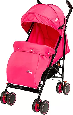 Foldable Reclinable Stroller Buggy Pram Includes Rain Cover & Footmuff • £89.99