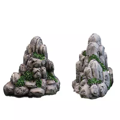 Aquarium Accessories Mountain Rock Ornaments Fish Tank Vistas Decoration • $9.09