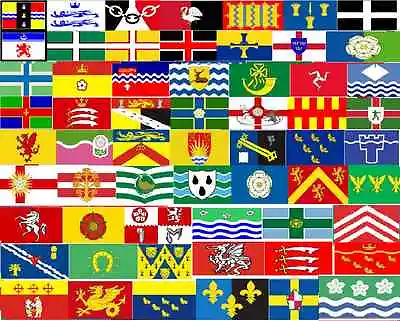 £14.95 • Buy English Welsh County Historical National Flags 8ft X 5ft 240cm X 150cm 