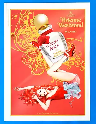 VIVIENNE WESTWOOD -  Lady  Shoes Bottle Art  Magazine Fragrance Print  AD _ D513 • $13.95