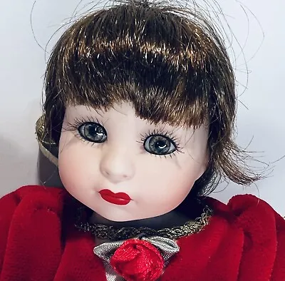 Marie Osmond Christmas Baby Belle Tiny Tot Sitting 5  Porcelain Doll Disney • $19.99