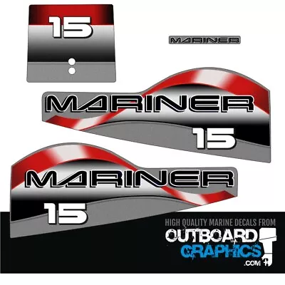 Mariner 15hp 2 Stroke Outboard Engine Decals/sticker Kit  • $40.80