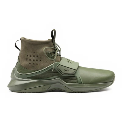 $102.28 • Buy Puma Fenty By Rihanna Ignite Green Leather Lace Up Womens Trainers 190398 02