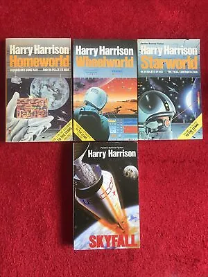 Harry Harrison To The Stars Trilogy & Skyfall 4 PB Books VTG Science Fiction • £10.99