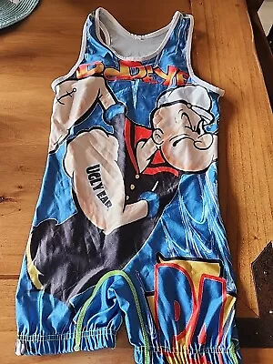 Popeye Wrestling Singlet Youth Large No Shoes  • $28