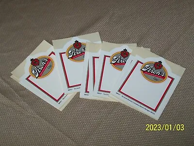 LOT OF 10 VINTAGE STROH'S BEER STICKERS  ~ NEW OLD STOCK - 5.5  X 4.5  • $14.99