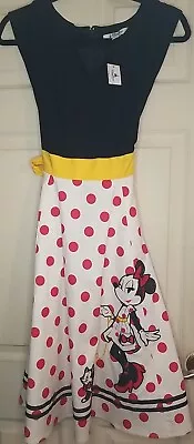 Disney Parks The Dress Shop Minnie Mouse Figaro Red Dot Women's Dress  Sz MD NWT • $99.99