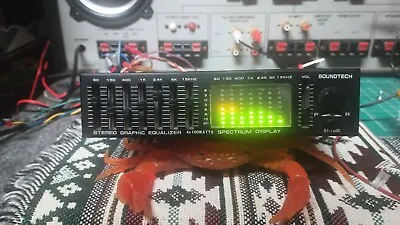 Rare VTG Soundtech Car Stereo Graphic Equalizer Spectrum Analyzer Audio EQ DIN • $379.95