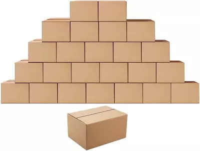 Shipping Boxes Mailers 8X6X4 Inches Corrugated Cardboard Small Packing Kraft Mo • $38.69