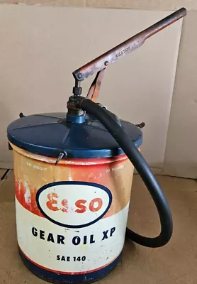 Vintage Esso Gear Oil XP Pump Can Motor Oil 5 Gallon Service Station • $111.20