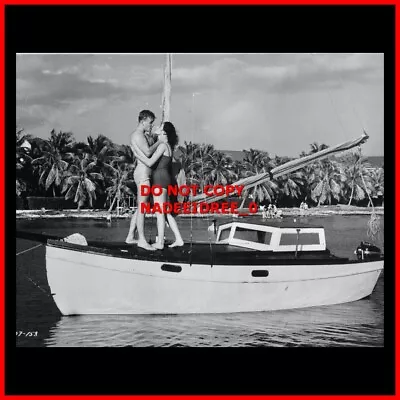 Marisa Pavan Ben Cooper On A Boat 1955 Rose Tattoo Beefcake 8x10 Photo • $9.99