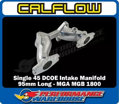 Single 45 DCOE Weber Style 90mm Long Intake Manifold Suits MGA MGB 1800 Engine • $121.60