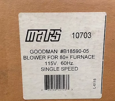 ~DiscountHVAC~MS-10703-Mars ID Blower Motor-Furnace 80+ 115V -Goodman #B40590-00 • $72.91