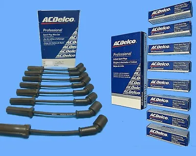 Spark Plugs & Wire Set ACDELCO GM 9748UU 41-162 Genuine GMC 4.8L 6.0L V8 • $135.95