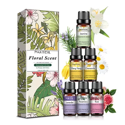 $19.99 • Buy Essential Oils Set Top 6 Pure Aromatherapy Oils,for Diffusers For Home -Lavender