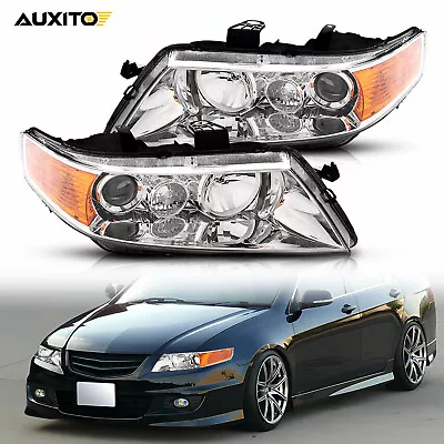 For 2004-2008 Acura TSX (CL9) Chrome Projector Headlights Headlamps Left+Right • $139.64