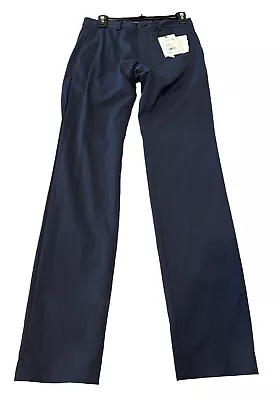 NEW Theory Mens Zaine Slim Straight Seersucker Chino Pants Blue Size 29 NWT • $41.99
