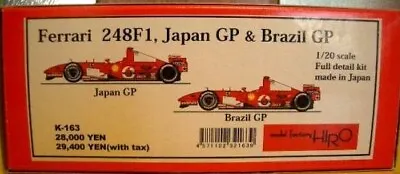 W/Tobacco Decal MFH 1/20 Ferrari 248F1 Japan GP & Brazil GP Fulldetail Kit K-163 • $357.88