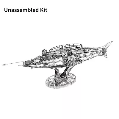 1:100 3D Metal Kits Nautilus Nuclear Submarine Model Unassembled Kit DIY Model • $24.67