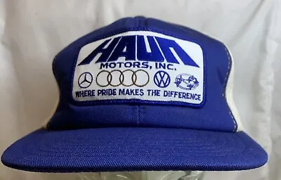 Haun Motors Inc. Mercedes Audi VW Vintage SnapBack Trucker Hat  • $12.99