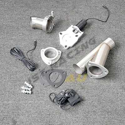 2.5  Inch Electric Exhaust Cutout Valve Kit E-Cut Out With Controller Remote Kit • $131.59