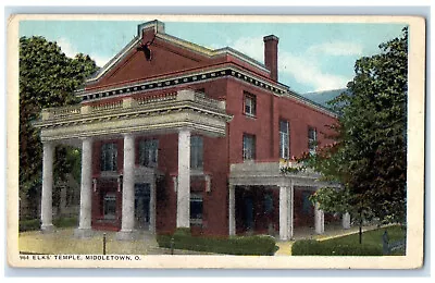 C1940's Elks Temple Building Middletown Ohio OH Vintage Unposted Postcard • $14.98