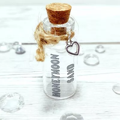 Honeymoon Sand Bottle Small Honeymoon Gift Keepsake Wedding Gift • £5.75