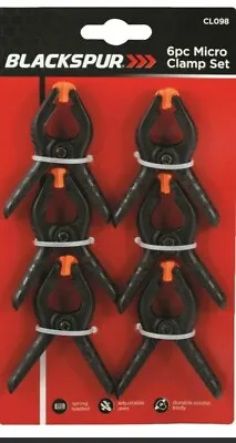 Spring Clamps Clips Micro Mini Table Clip Market 6pc Joinery 3rd Hand Strong Fix • £3.49