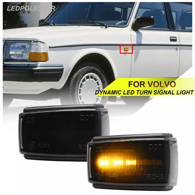 Dynamic LED Fender Side Marker Turn Siganl Lights For Volvo S V 40 70 90 960 780 • $23.99