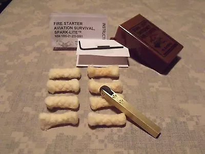 Spark-Lite Aviation/Military Survival Fire Starter Kit BRASS (Brand New Model) • $21.95