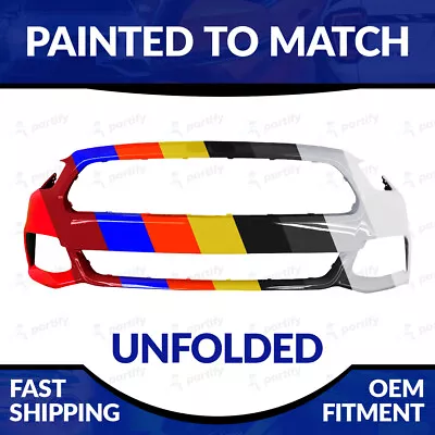 NEW Painted To Match Unfolded Front Bumper For 2015 2016 2017 Ford Mustang • $328.99