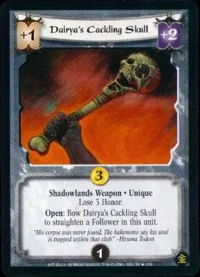 Dairya's Cackling Skull - Item / A Perfect Cut ENG L5R CCG • £3.59