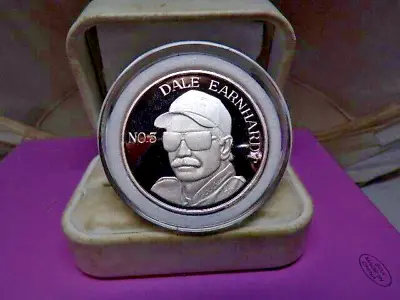 DALE EARNHARDT NASCAR 7 TIME CHAMPION 1995 ENVIROMINT 999 Silver COIN  # C  2125 • $100
