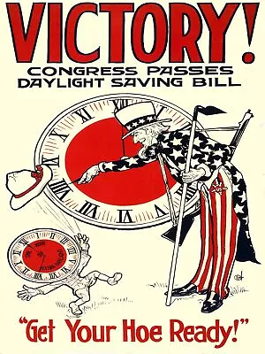 4172.victory.congress Passes Daylight Saving Bill.POSTER.Home School Art Decor • $20