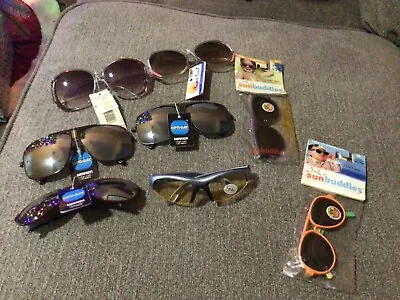 Lot Vtg Sunglasses Adult Children 1960's-1980's Aviator Sunbuddies NOS • $22