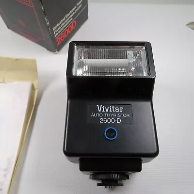 Vivitar Auto Thyristor 2600-D M/P/O Flash WORKS • $9.99