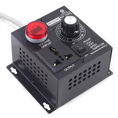 4000W 0-110V AC Variable Voltage Regulator Speed Motor Fan Dimmer Controller USA • $19