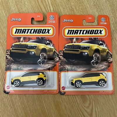 2023 Matchbox Jeep Avenger #9 Bright Yellow - Lot Of 2 • $9.99