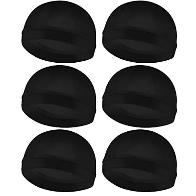 6Pcs Wave Cap For Men Silky Durags Elastic Band Wave Caps For 360 540 720 Wav... • $16.66