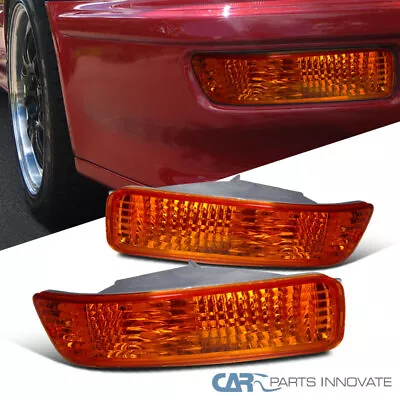 Fits 92-93 Acura Integra JDM Amber Front Bumper Signal Lights Lamps Left+Right • $22.95