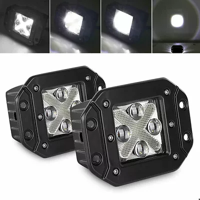 2X 3inch 30W LED Spot Cube Work Light Flush Mount Lighting Pods Fog Lamp For SUV • $24.31