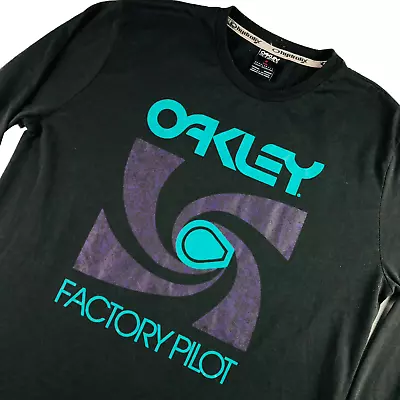 Oakley Men's Factory Pilot Regular Fit L/S Graphic T-Shirt Black • Medium • $15.79