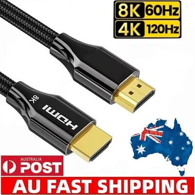 HDMI Cable 8K HDMI 2.1 Compatible 4K 3D EARC High Speed HDR For Xbox Serries X  • $17.88
