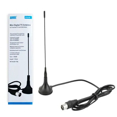 £5.95 • Buy Portable Outdoor Indoor Aerial Magnetic Base Digital Antenna Camping HGV 1080p